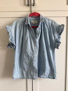 Trovata Light Blue Chambray Button-Up Shirt